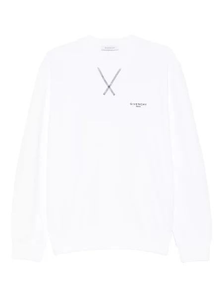 Hanorac Givenchy cu broderie alb