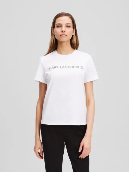 KARL LAGERFELD Tricou alb