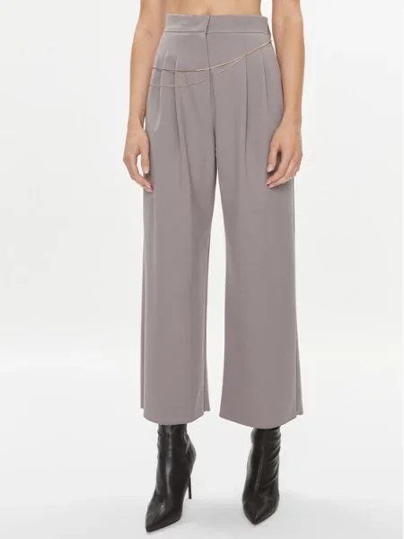 Marella Pantaloni cu cordon FANTE gri