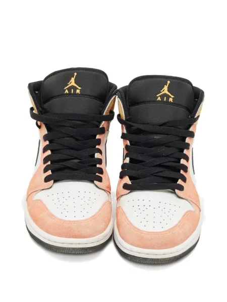 Sneakerși Jordan Air Jordan 1 din piele de căprioară alb
