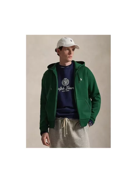 Bluza rozpinana o kroju regular fit z mieszanki bawełny Polo Ralph Lauren zielona
