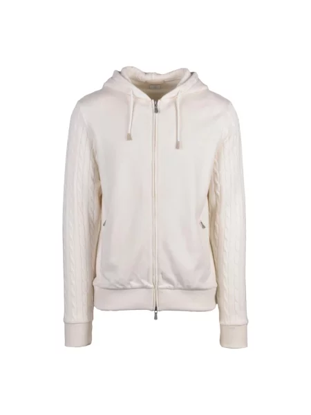 Bluza rozpinana Eleventy wełniana biała