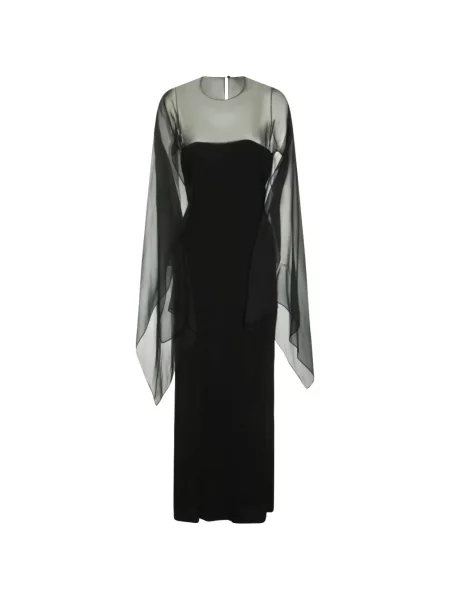 Rochie maxi Alberta Ferretti negru