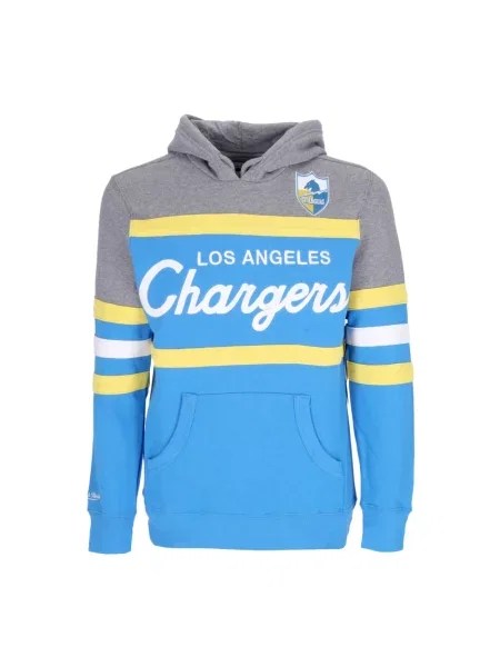 Bluza z kapturem Mitchell & Ness niebieska