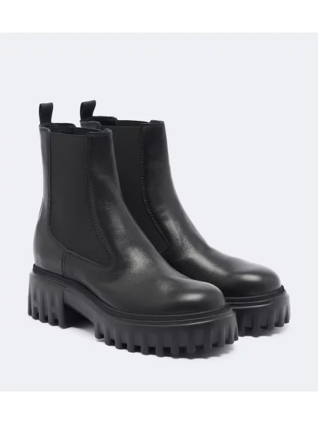 Botine chelsea Hogan din piele negru