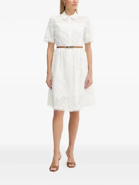 Rochie mini Fracomina cu model floral de costum mini alb