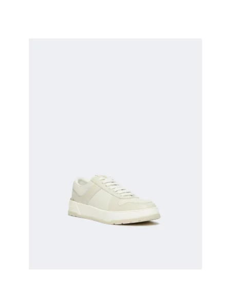 Sneakersy Max Mara skórzane beżowe