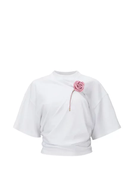 Tricou Seen Users asimetric alb