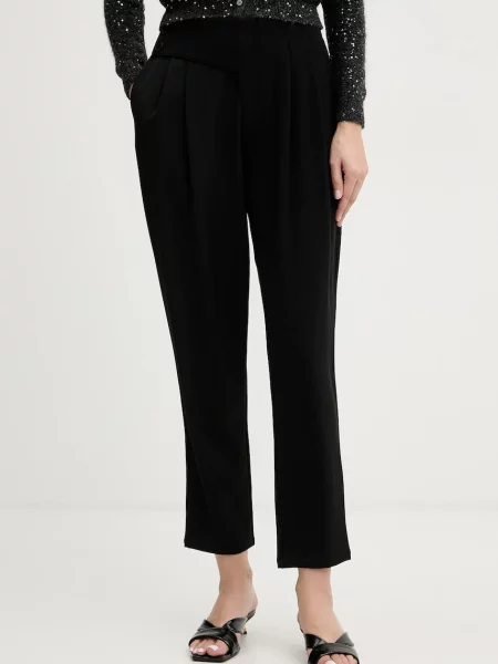 Fracomina pantaloni fason tigareta high waist negru