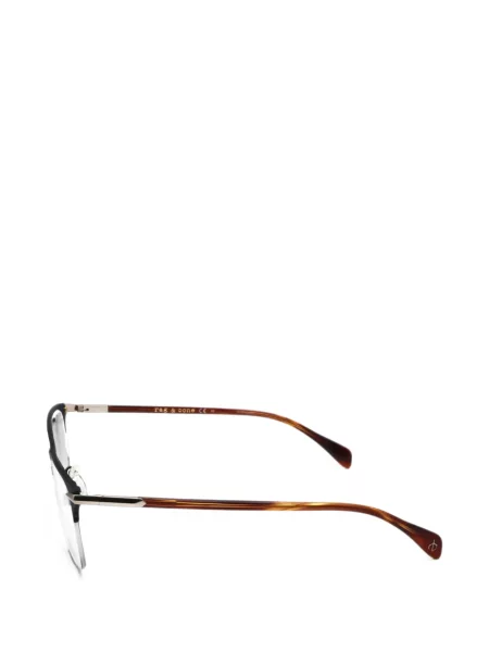 Ochelari de soare Rag & Bone cu imprimeu geometric maro