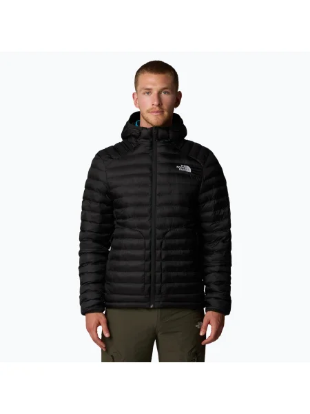 Мъжко пухено яке The North Face Huila Synthetic Hoodie black/asphalt grey черно