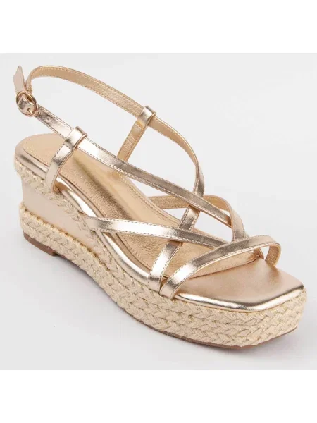 Pantofi Montevita auriu