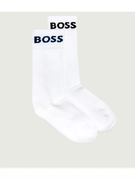 BOSS BLACK Șosete alb