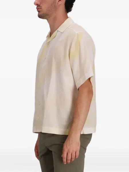 Košile Boss s vázáním žlutá