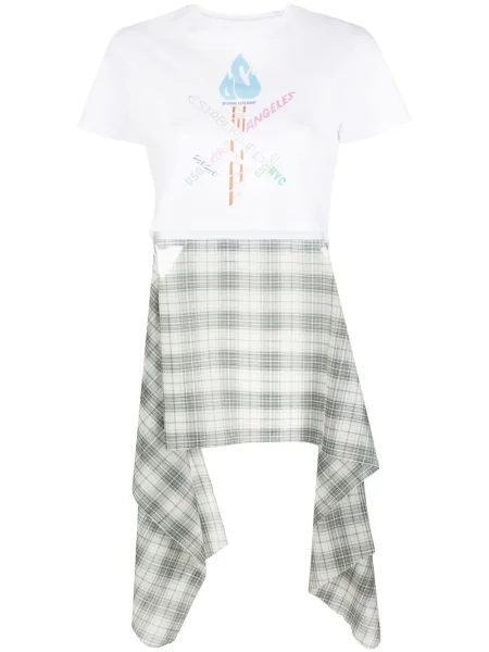 Koszulka Opening Ceremony z nadrukiem o krotszym kroju biała