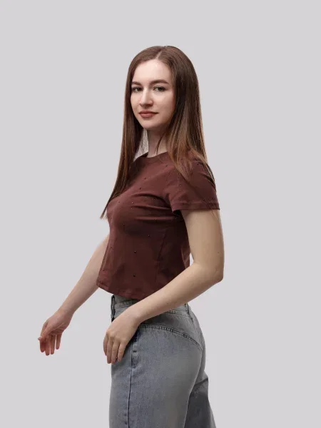 Футболка Lumo коричневая
