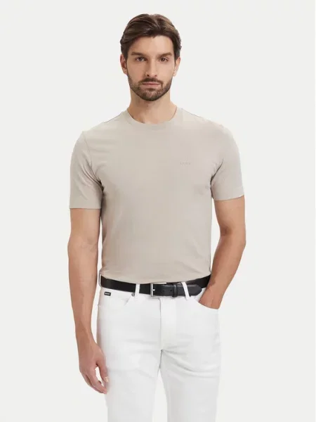 BOSS Tricou Thompson 01 deschis bej