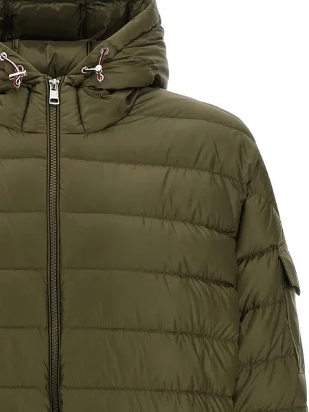 Palton Moncler cu glugă verde