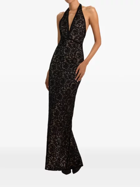 Rochie maxi Alice + Olivia negru