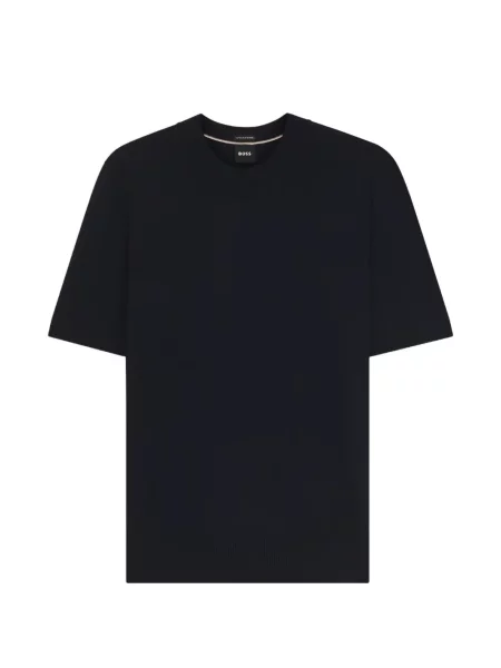 Tricou Boss de lână albastru