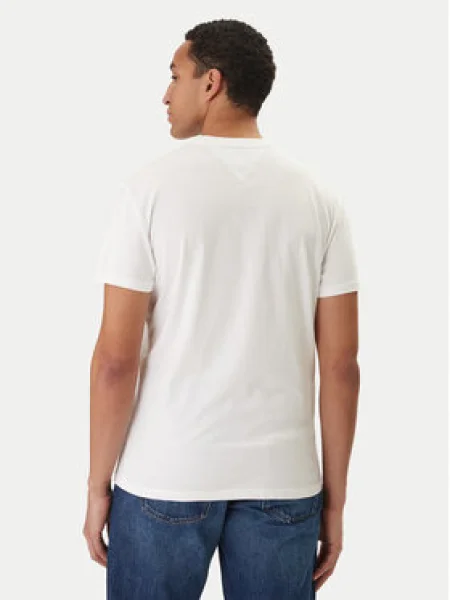 Tommy Jeans Póló Linear Logo fehér