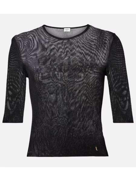 Pulover Saint Laurent tricotate negru