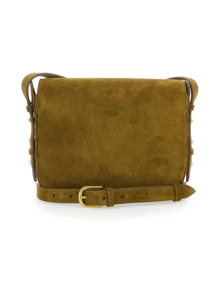 Torebka crossbody Soeur zamszowa brązowa