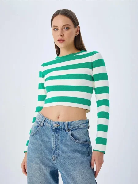 MixRay Pulover Pullover' zelena