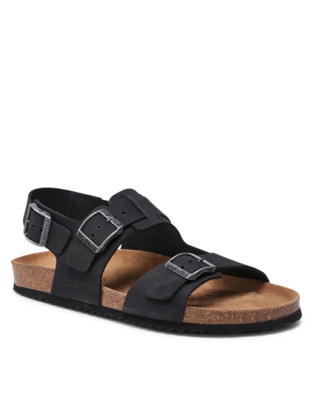 Geox Sandále U Sandal Ghita A čierna