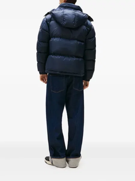 Geacă de blugi Tommy Jeans cu glugă albastru