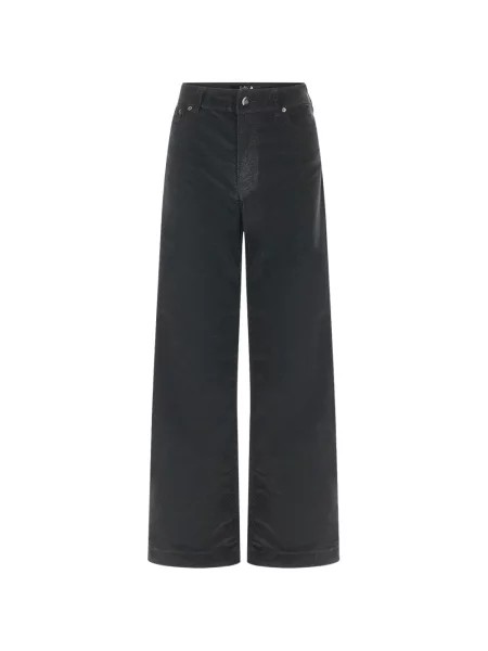 Pantaloni Lois Jeans de catifea cord negru