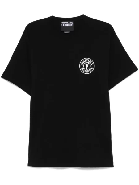 Tricou Versace Jeans Couture cu imagine negru