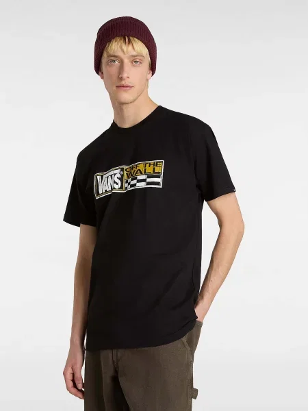 Стрейчевая футболка Vans черная