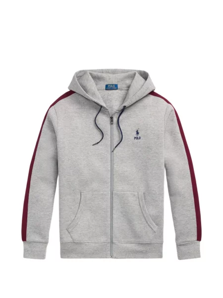 Matlasat tricou polo Polo Ralph Lauren cu decolteu rotund cu autograf roșu