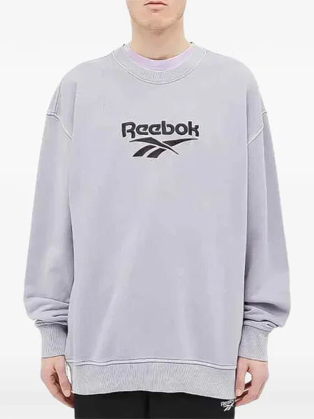 Hanorac crewneck Reebok cu decolteu rotund gri