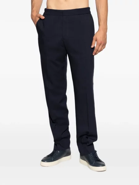 Pantaloni Paul Smith de lână albastru