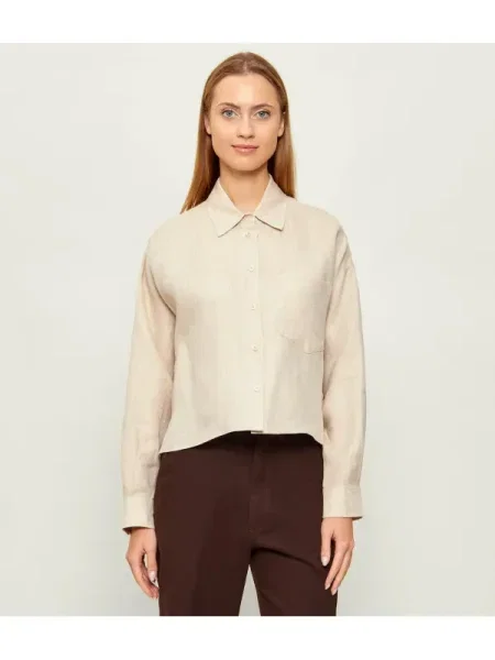 Weekend MaxMara De in cămașă WKDCAPO | Relaxed fit bej