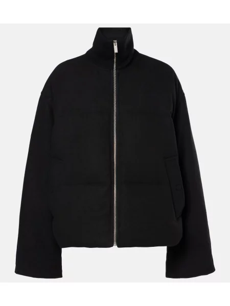 Geacă cu puf Toteme de lână negru