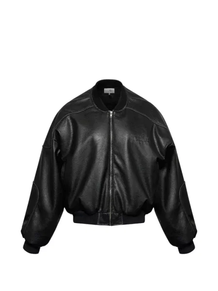Geanta de piele Mm6 Maison Margiela negru