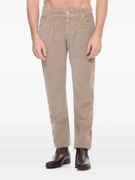 Manšestrové kalhoty Jacob Cohen hnědé