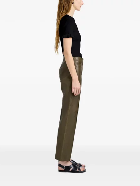 Δερμάτινο παντελόνι Proenza Schouler White Label λευκό