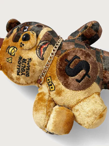 Sprayground obesek za ključe GOLD DRIP rjava
