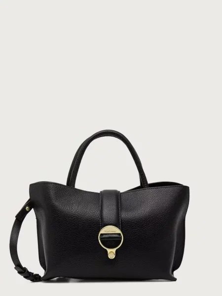 Barbour crossbody kabelka kožená černá