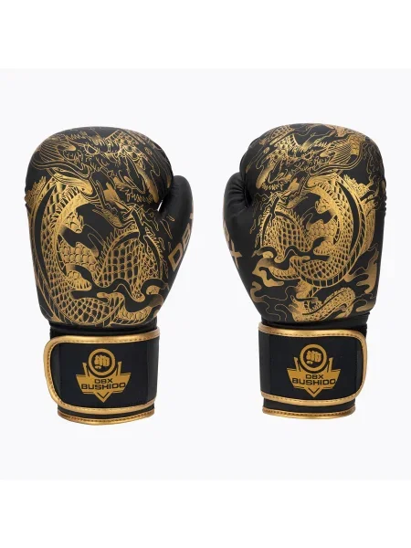 DBX BUSHIDO "Gold Dragon" боксови ръкавици златни/черни черно