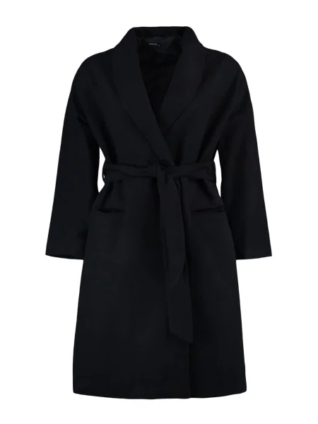 Trendyol Curve Palton de primăvară-toamnă negru