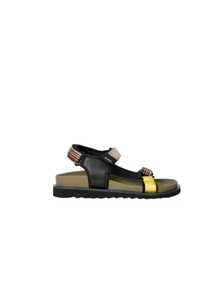 Sandały Paul Smith w paski z paskiem czarne