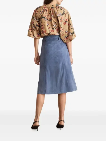 Top Tanya Taylor cu model floral cu imagine