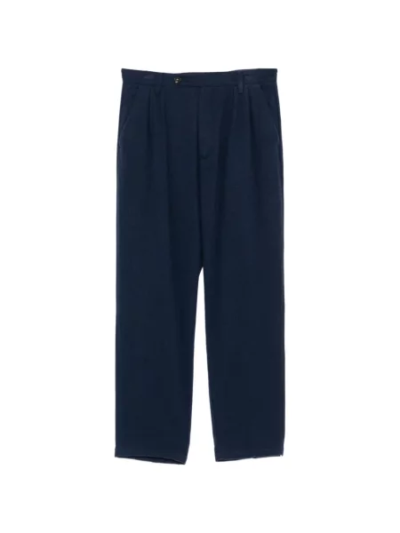 Pantaloni Massimo Alba de lână plisate alb