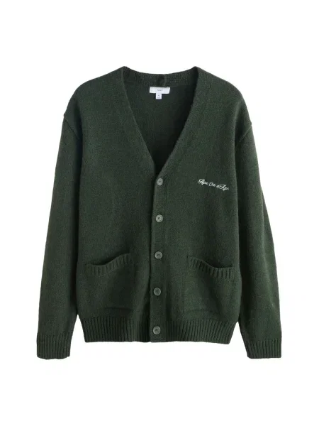 Next Kardigan tmavě zelená bílá