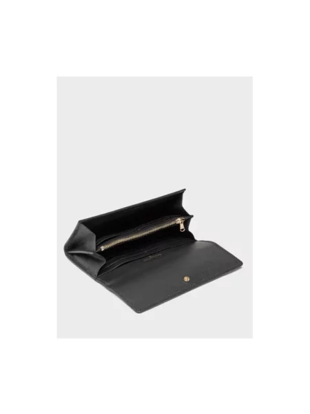 Portfel Patrizia Pepe skórzany czarny